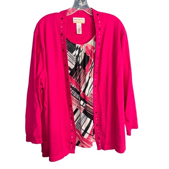 Alfred Dunner Woman Faux Twin Set 2X - Picture 1 of 8